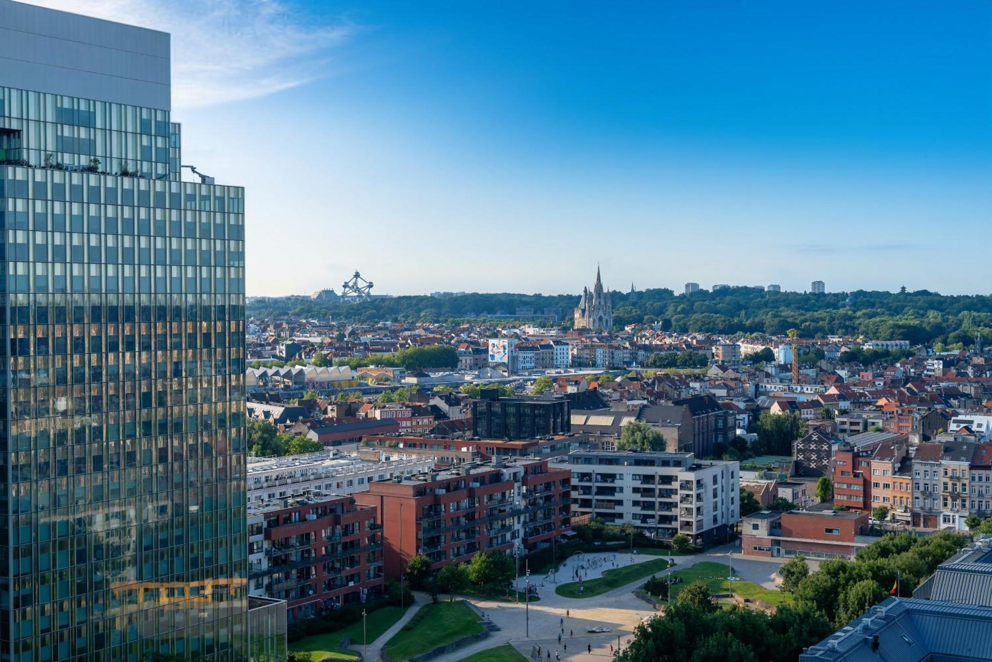 Studio Avec Vue Panoramique Et Parking Gratuit بروكسل المظهر الخارجي الصورة